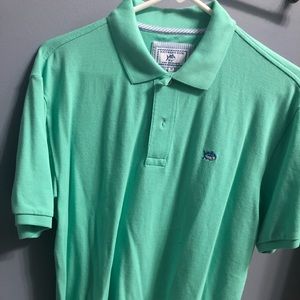 Medium Coral Green Southern Tide Polo